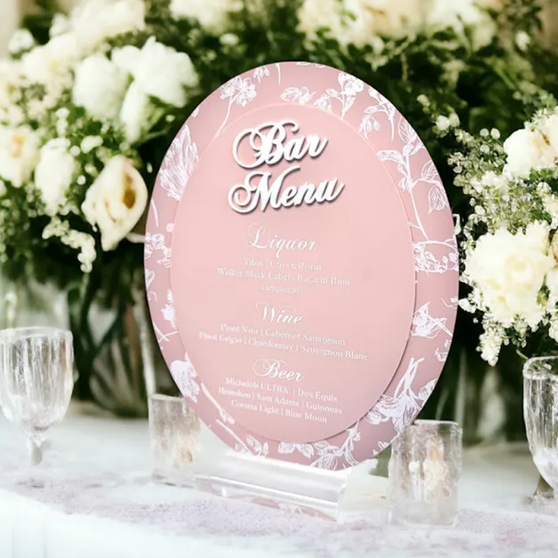 3D OVAL Toile Floral Chinoiser - Cocktail Recipe Book ulasan dan harga