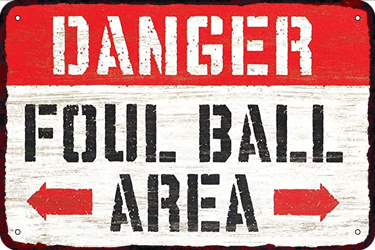 Danger Foul Ball Area Vintage  - Home Bar Word ulasan dan harga