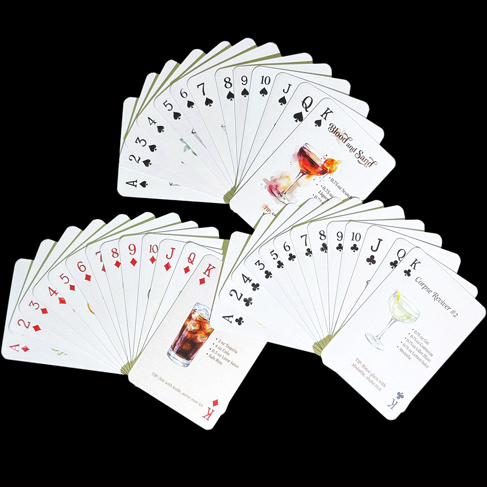 54pcs Cocktail Recipes Playing - Cocktail Recipe Book ulasan dan harga