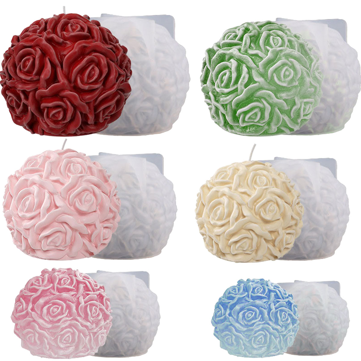 Multi Size Flower Series Candl - Ice Mold Sphere ulasan dan harga