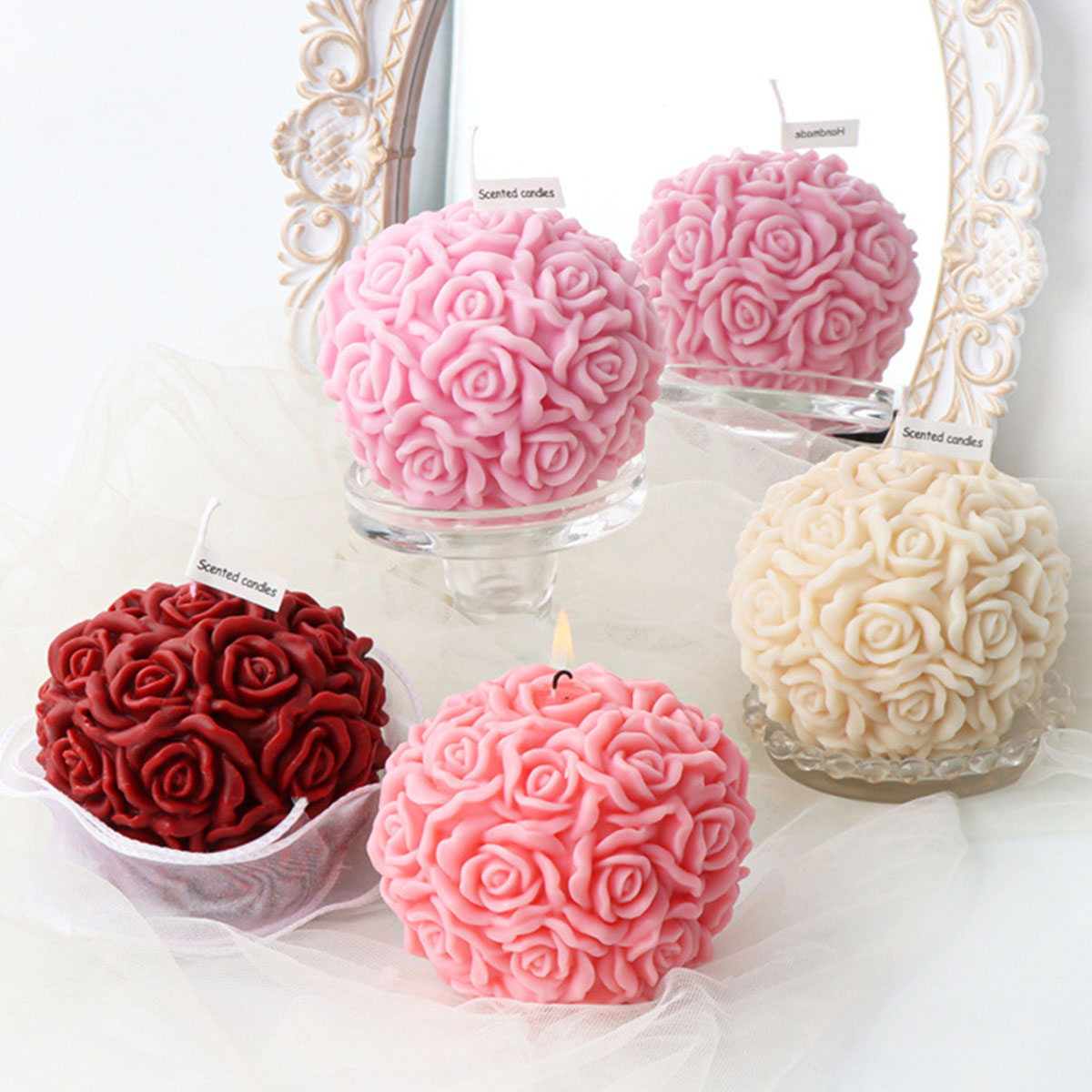 Multi Size Flower Series Candl - Ice Mold Sphere ulasan dan harga