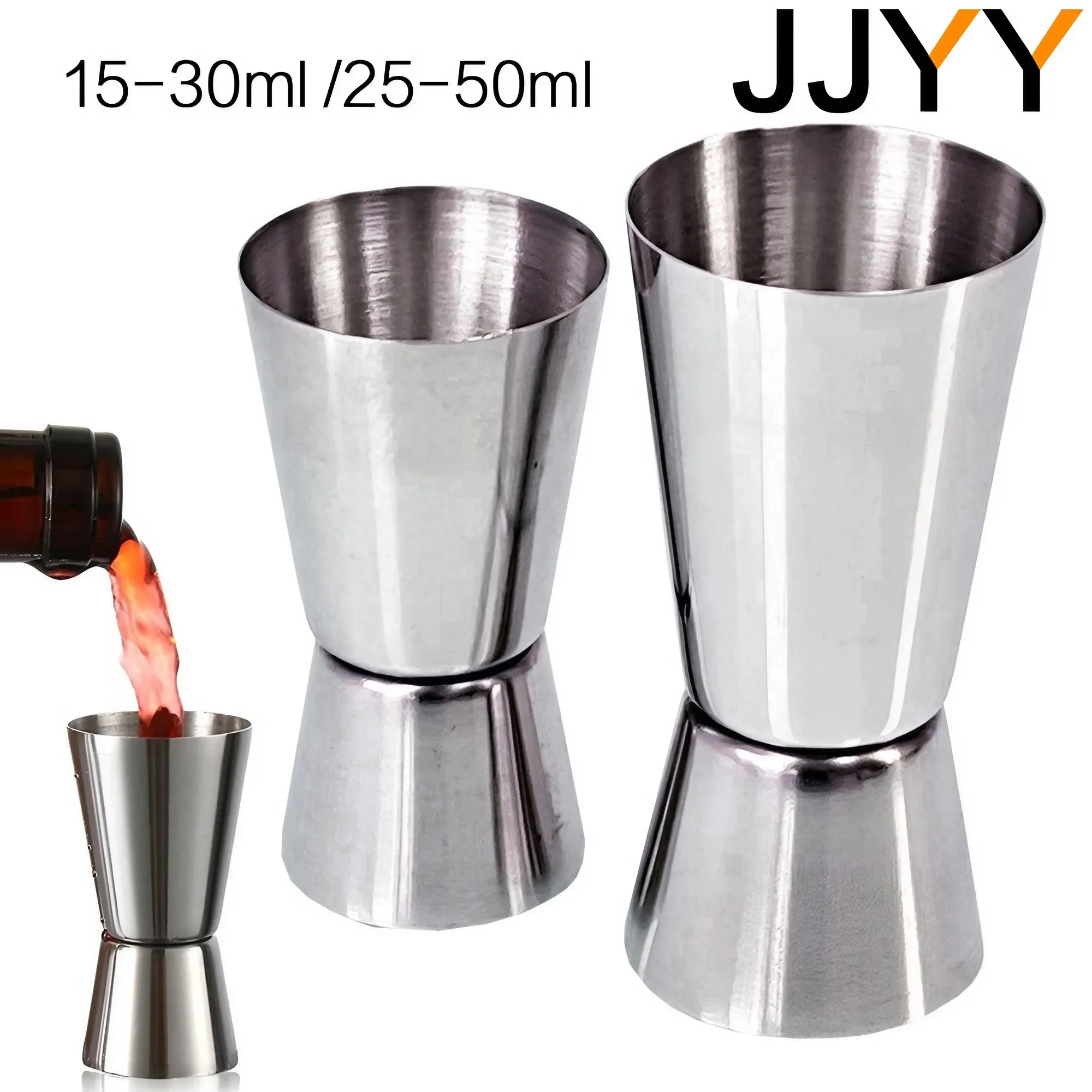 JJYY Stainless Steel15-30ml 25 - Jigger Double Sided ulasan dan harga