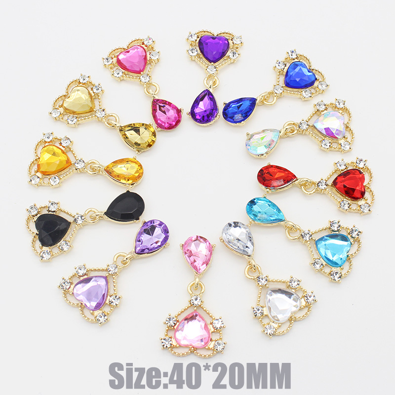 10Pc 20*40mm NEW Heart Crystal - Cocktail Recipe Book ulasan dan harga