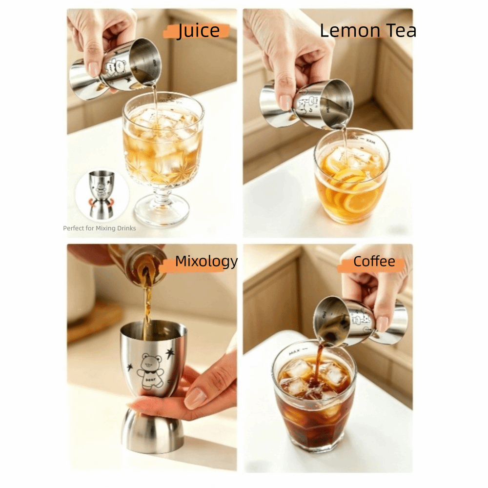 30/60ML Stainless Steel Jigger - Jigger Double Sided ulasan dan harga