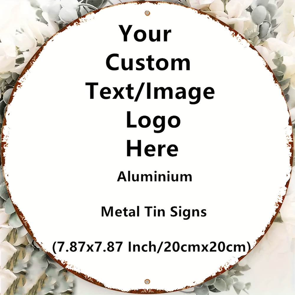 Custom Round Vintage Metal Tin - Home Bar Signs ulasan dan harga