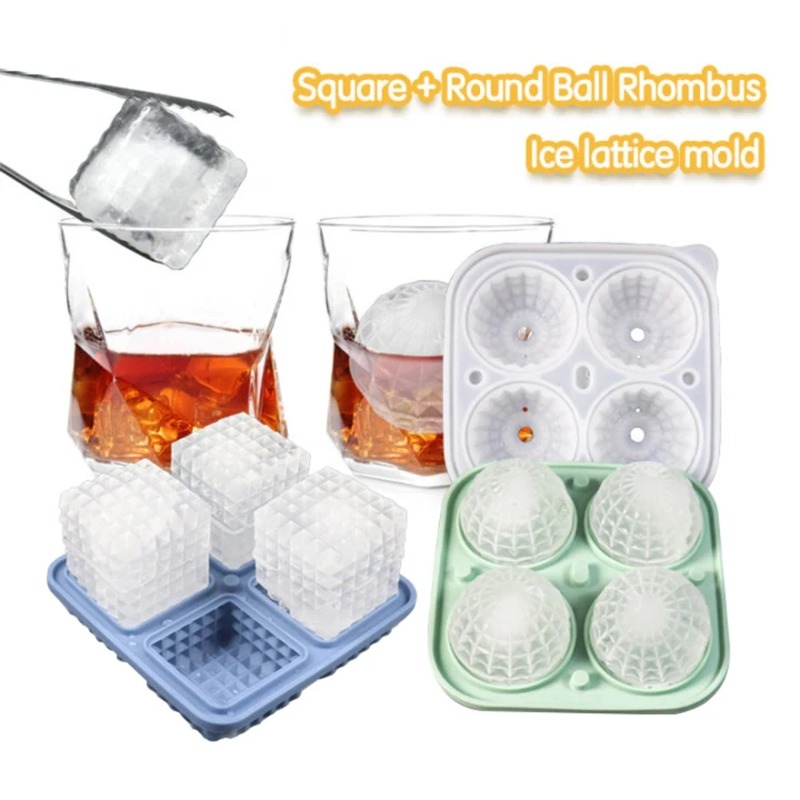 Ice Cube Tray Silicone with Li - Ice Mold Sphere ulasan dan harga