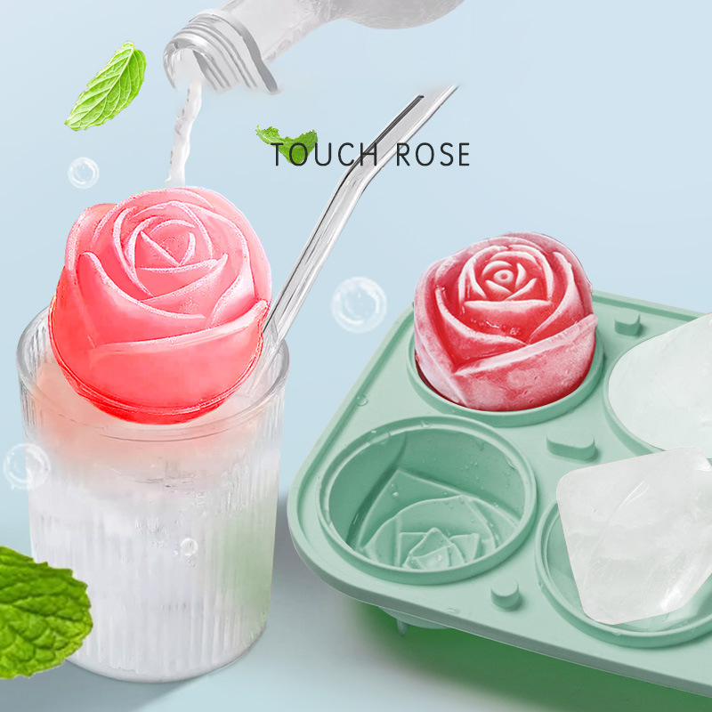3D Rose Diamond Round Ice Cube - Ice Mold Sphere ulasan dan harga