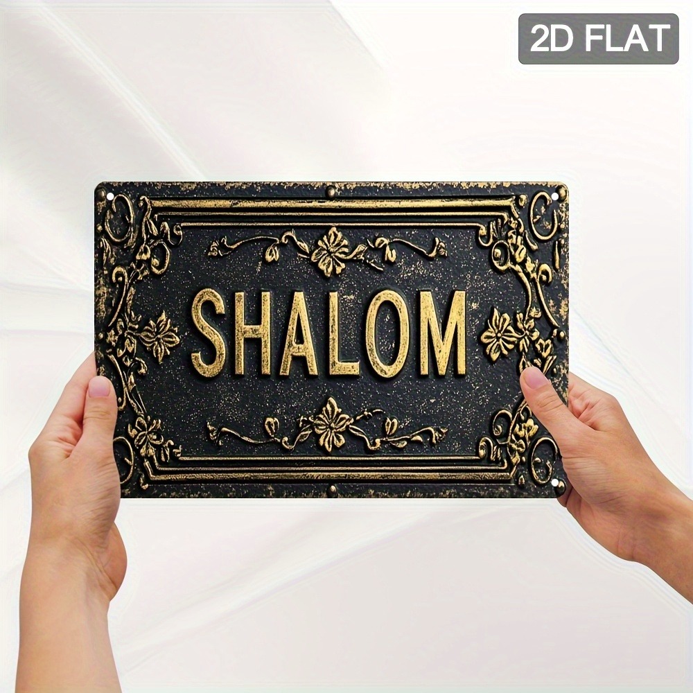 CIFBUY Shalom Black Gold Flora - Home Bar Signs ulasan dan harga