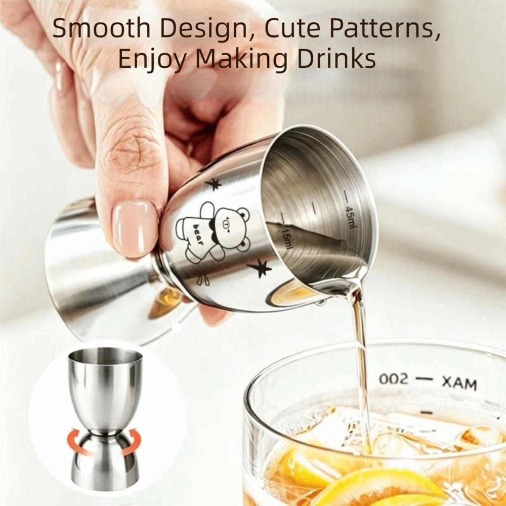 30/60ML Stainless Steel Jigger - Jigger Double Sided ulasan dan harga