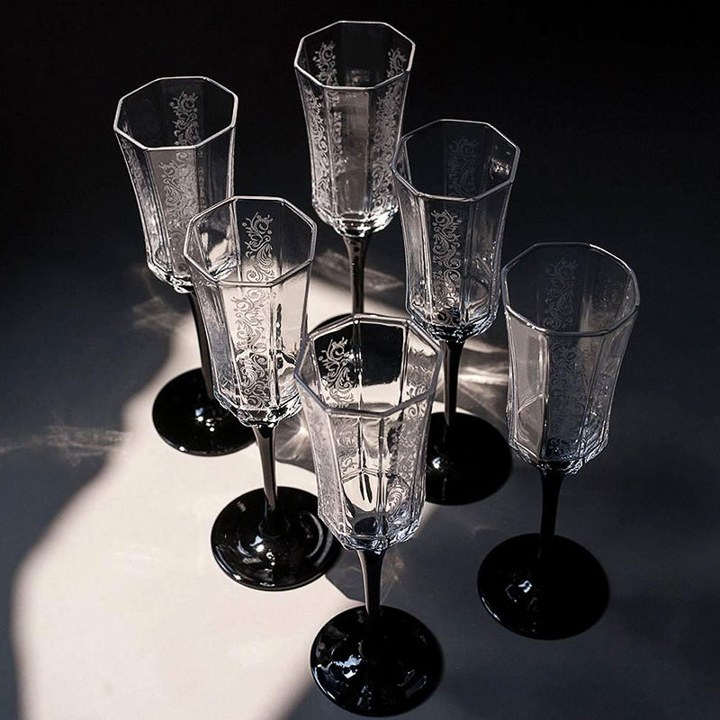 French Vintage Champagne Glass - Old Fashioned Glass ulasan dan harga