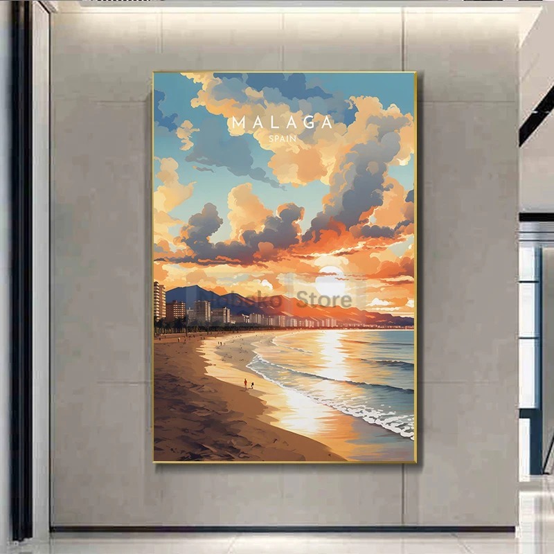 Spain Travel Poster Barcelona  - Home Barcelona ulasan dan harga