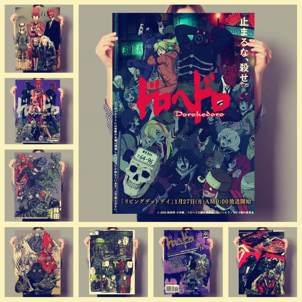 Anime Vintage Dorohedoro Poste - Home Bar Seating ulasan dan harga