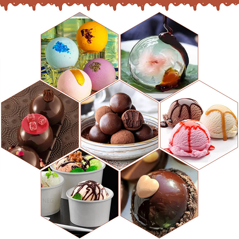 6 Cavities Semicircle Silicone - Ice Mold Sphere ulasan dan harga