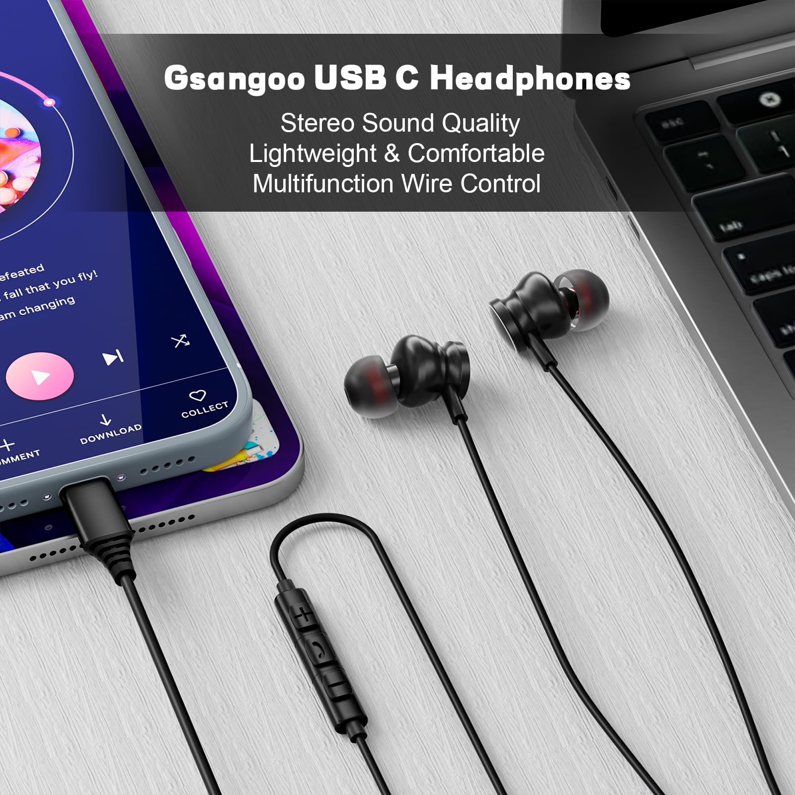Type C Wired Headphones 3.5mm  - Home Bar Iphone ulasan dan harga