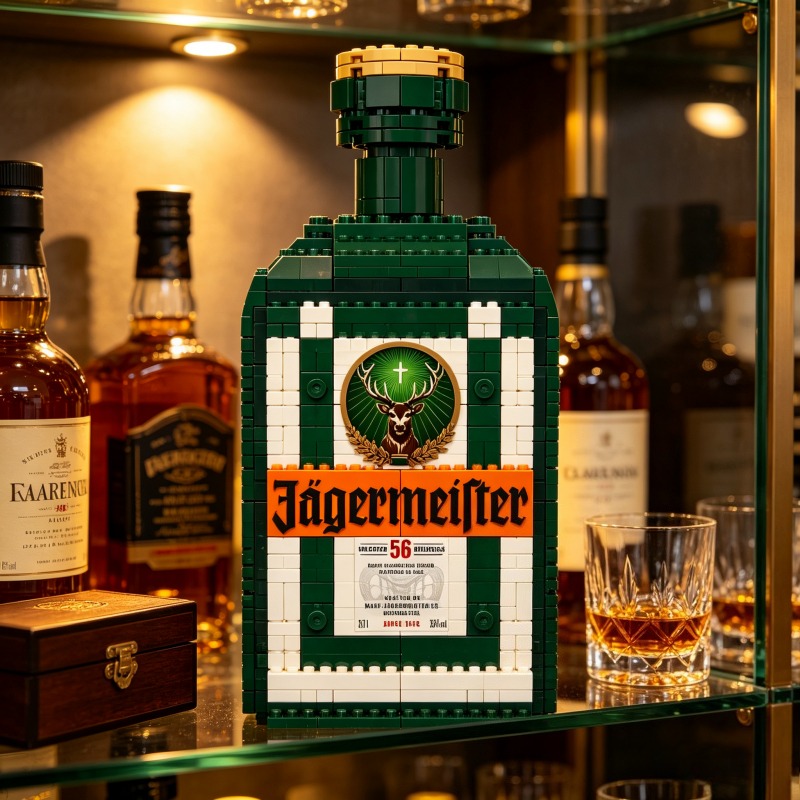 DIY Jagermeister Liqueur Bottl - Home Bar Set ulasan dan harga