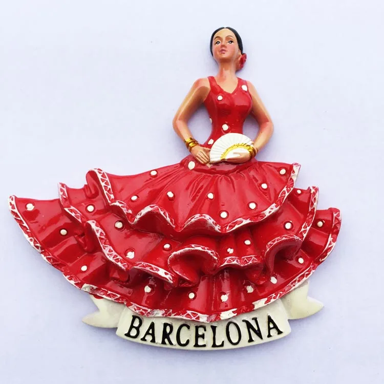 Spain Fridge Magnets Travellin - Home Barcelona ulasan dan harga